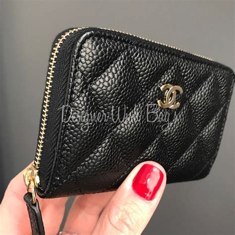 womens chanel wallet|Chanel zipped wallet small.